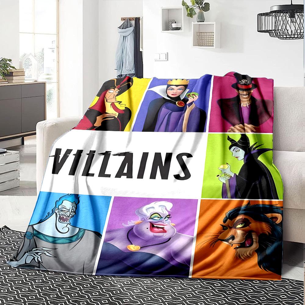 1 Stück Villains3 Decke, Geschenk, für Männer und Frauen, Weiche Decke, Gut für Schlafsofa Couch Reisen, Leichte Flanelldecke