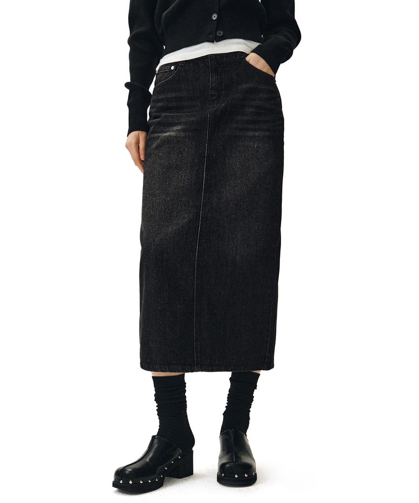 Deketeuumeon Signature Long Skirt Dcsk003Blackb