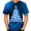 X'mas New Year 3D Printed T-Shirt For Men Funny Christmas Tree Pattern Tees Casual Loose O-Neck Short Sleeve T Shirts Unisex Top