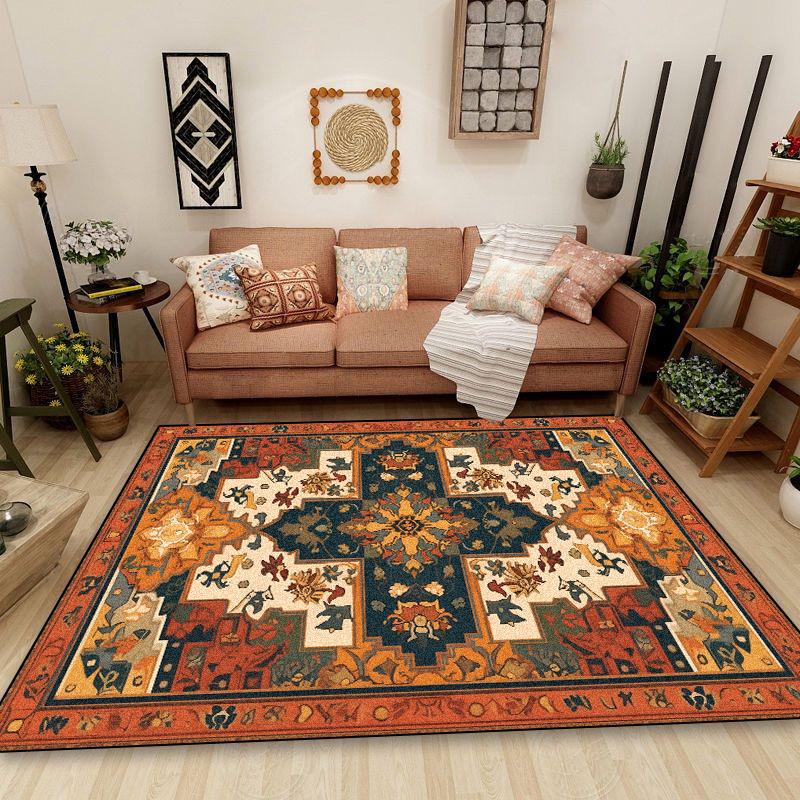 Persian Retro Carpet for Living Room National Style Decoration Home Non-slip Washable Rugs 200x300 Bedroom Bedside Tables Mats