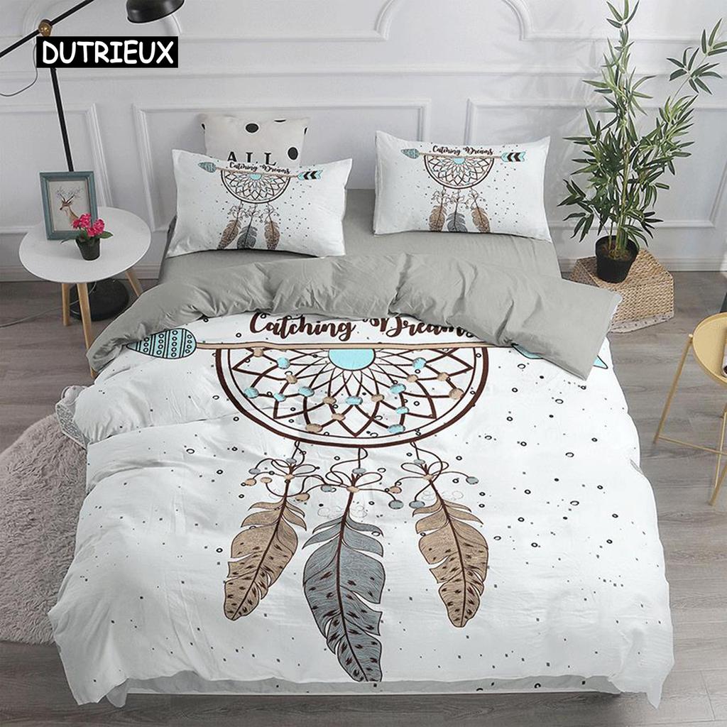 Ensemble de lit attrape-rêves Style bohème élégant Housse de couette Taille Queen 240x220 Housse de couette ethnique Taille Twin Taille Full Size Taille King Couette Housse de lit