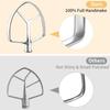 Heavy Duty Stainless Steel Flat Beater Replacement for 7QT Bowl Lift Stand Mixer Easy Attachment Accessories