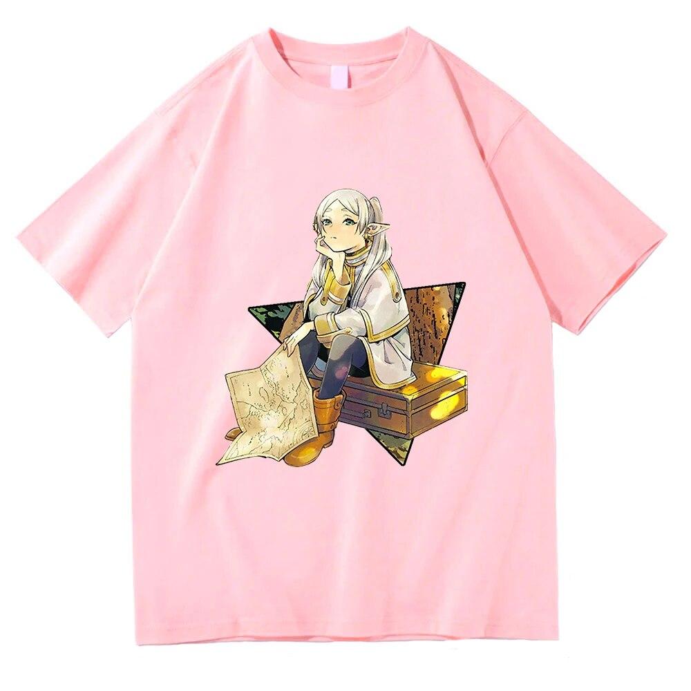 Frieren Beyond Journey's End T-Shirt Mode Unisex Harajuku Kawaii Sousou No Frieren T-Shirt Unisex Anime Unisexga Baumwolle T-Shirts Shirts Unisex