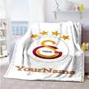 Galatasaray 144 Personalized Name Blanket Lightweight Personalized Blanket Soft & Cozy Great for Living Room Bedding Chair Bed Ideal for All Seasons