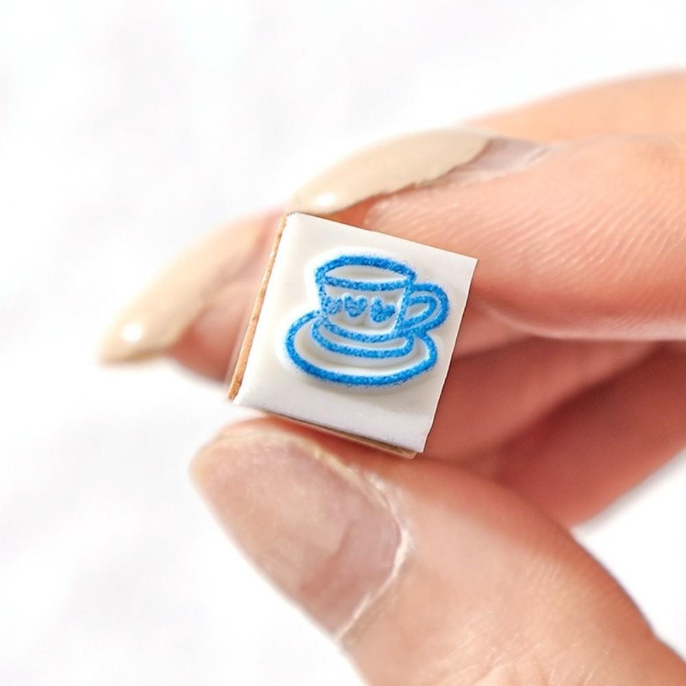 36pcs Set Acrylic Box Rubber Stamp Cartoon Mini Wooden Stamps Wood Stamps Set  Scrapbooking Decor