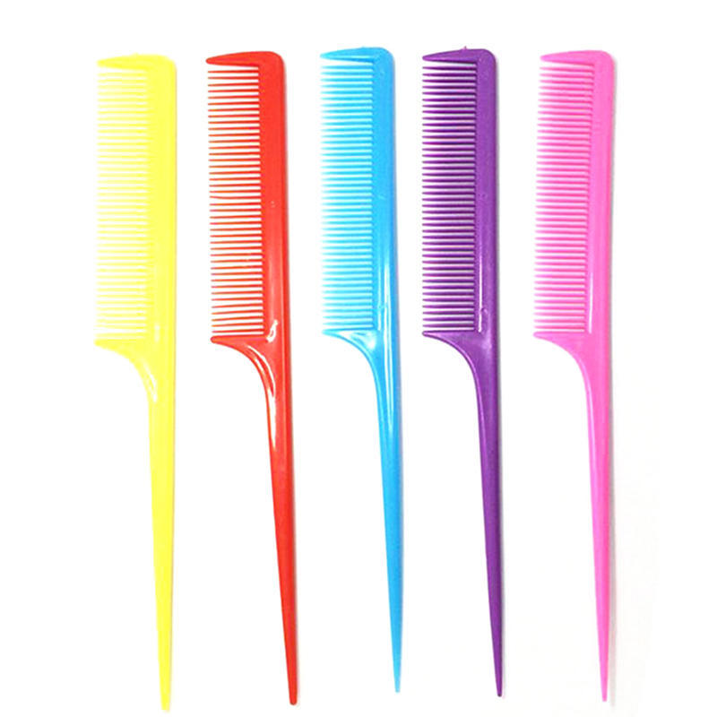 Randomly Send One Steel Needle Pin Rat Tip Combs Barber NEW Pointed Tail Hair Styling Comb Antistatic Hair Dye Brush Barber
