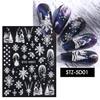 Abstract Line DIY Nail Stickers for Women Girls Nail Art Decorations Rose Gold Spring 3D Sliders for Manicure Nail Polish Decals