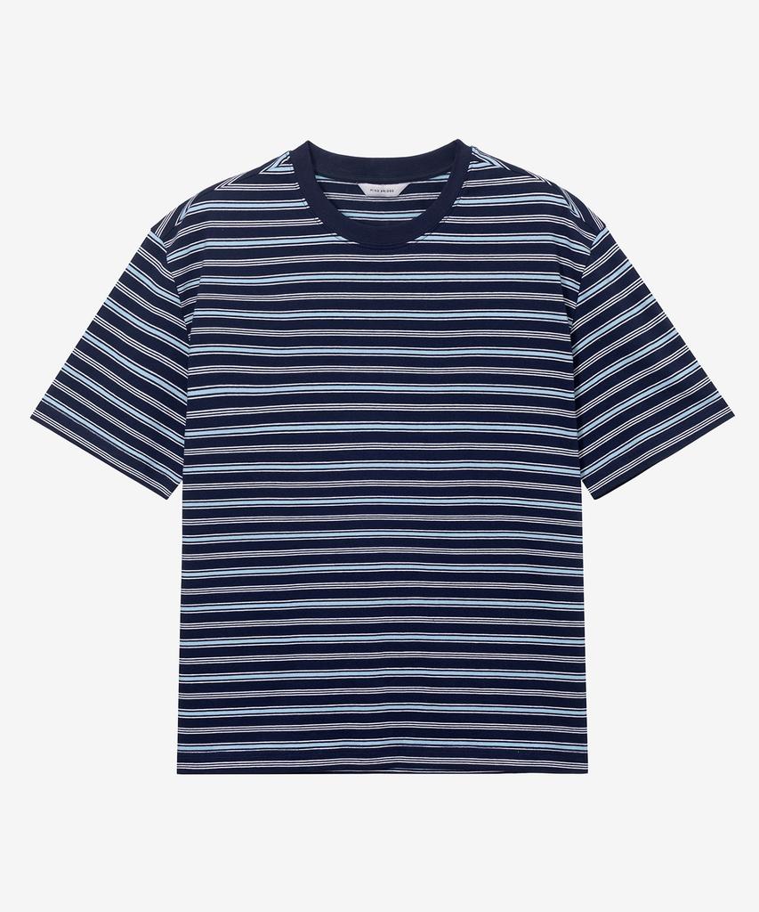 MINDBRIDGE [On] Multi-Stripe Crop Short Sleeve T-Shirt - 2 Colors