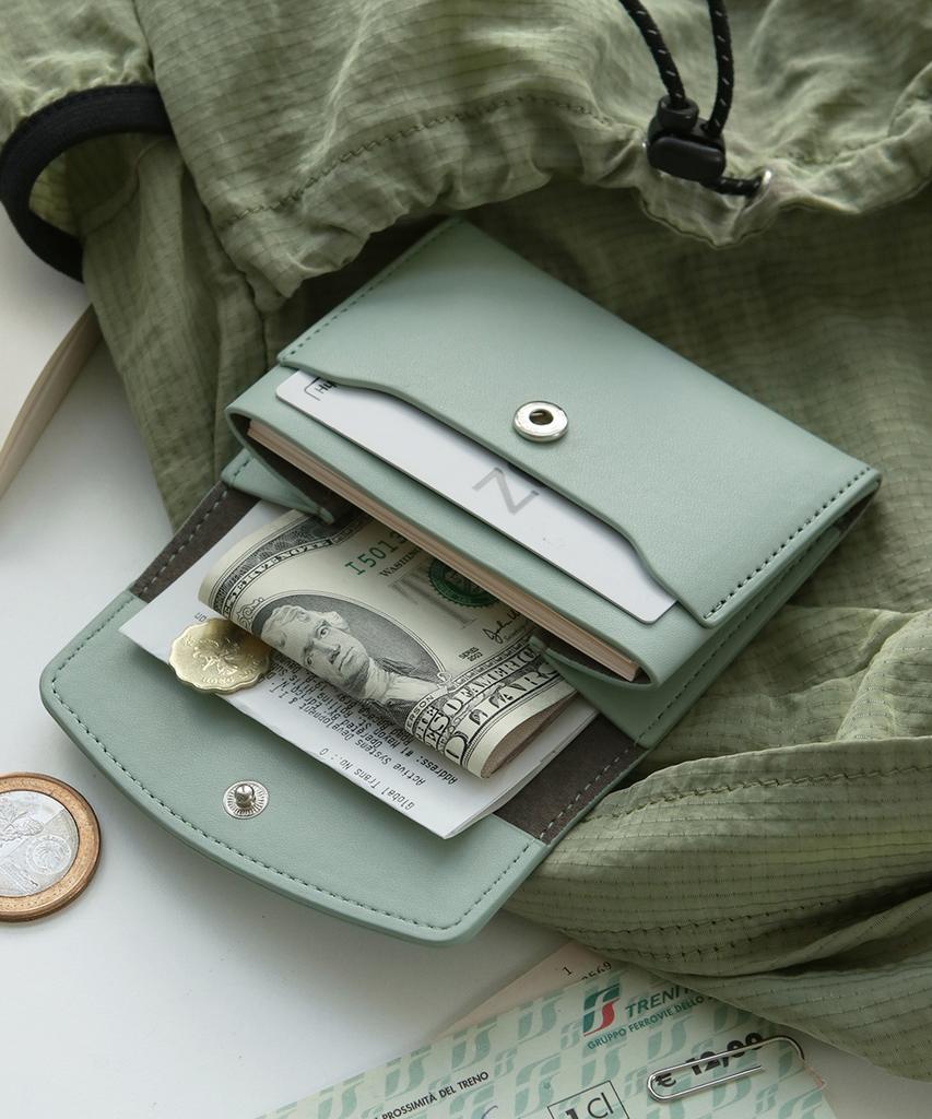 Iconic Journey Half Wallet 6 Colors Card Holder Pouch