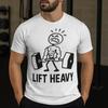 Men Clothing Lift Heavy Motivational Gym Workout Fitness Graphic T Shirts Weightlifting Gift Unisex High Quality Cotton Tshir...