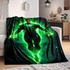 1pz Coperta Plaid Lanterna Verde Leggera Morbida Calda Coperta per Tutte le Stagioni per Divano, Letto, Viaggio,L1028133