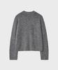 NOIRER Alpaca Boucle Ribbed Zip-Up (Grey)
