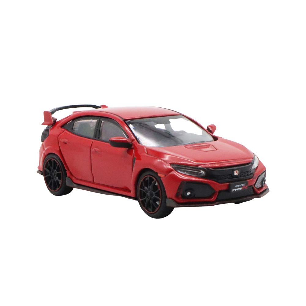 1/64 LCD Honda Civic Type R FK8 Diecast Model Car Left-Hand Drive (Red)