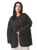 Ray Beams Women's Quilted Collarless Blouson, Black 0