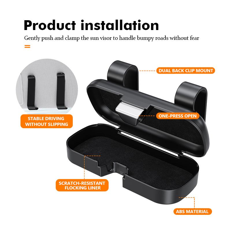 Car Sun Visor Sunglasses Holder Case Anti-Scratch Protective Box For BMW Performance M E87 E30 E46 E28 F35 G20 E93 F20 X3 X Kycp51