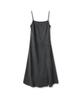 Urban Dress Diagonal Line Sleeveless Dress Charcoal