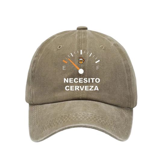Yousheng Embroidery Pattern Baseball Hat, Adjustable Back Buckle Retro Distressed Style Baseball Cap, Washed Cotton Fabric Outdoor Sunshade
