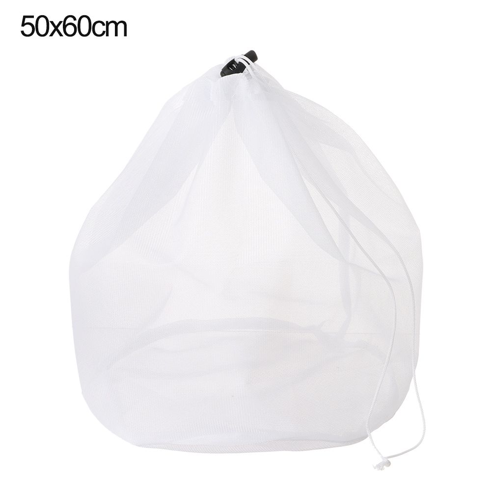 Durable Nylon Fine Mesh Laundry Care Storage Pouch Bag Drawstring Laundry Wash Bag