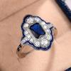 Women's Retro Exaggerated Ring: European and American Style, Hot Selling, Simple Personality Jewelry