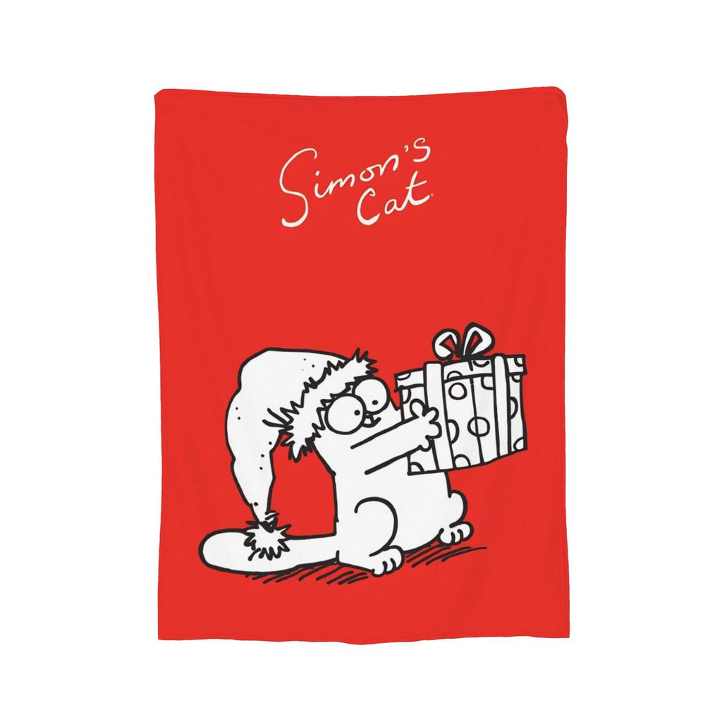 Couverture en Flanelle Chat Humoristique Chat Simons Couverture pour Literie Extérieur Couette Légère,