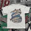 Vintage Stijl Jaren 90 Forel Zoetwater Bliksem Visser Vliegvissen T-shirt