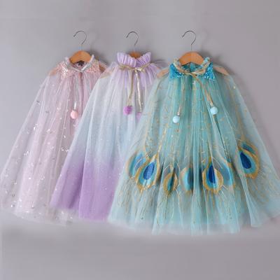 Cloak Christmas Cloak Girls Sequined Mesh Thin Cloak Summer