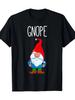 Men'S Funny Scandinavian Tomte Gnome Graphic T-Shirt - Black Crew Neck Tee with