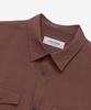 MINDBRIDGE [Couture] Pocket Oversized Brown Short Sleeve Shirt