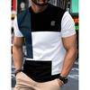 Men's Casual Short-sleeved T-shirt 100% Polyester Round Neck Machine Washable All-season Comfortable and Smooth Fabric Regular Fit Solid Color