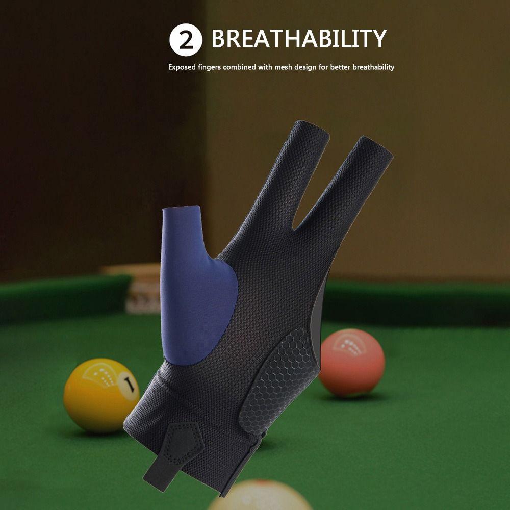 Left and Right Hand Billiards Glove Non Slip Billiard Training Gloves  Fitness Accessories