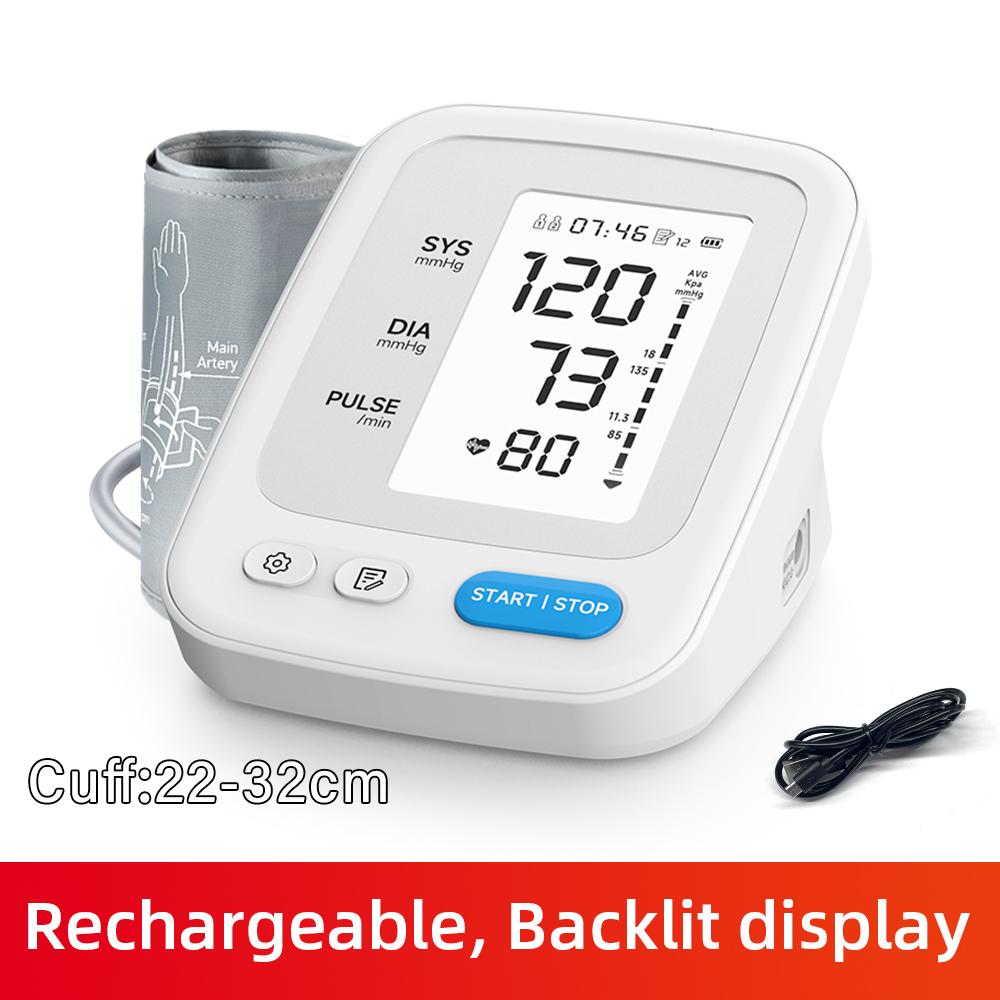 Flash Sale-Yongrow Lithium Battery Automatic Upper Arm Blood Pressure Monitor LCD Display, Adjustable Cuff