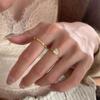 Diamond Plain Ring For Women, With A Light Luxury And Niche Design, Versatile Index Finger Ring, High-End Feel, Exquisite Ring Opening Adjustable