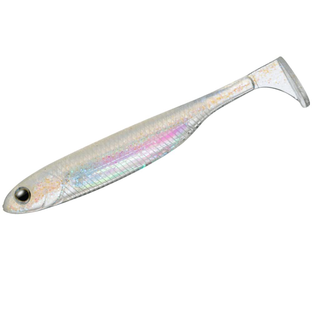 Fish Arrow Flash J Shad Plus SW Glow 4-inch #117 Pink/Silver