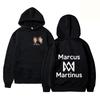 Sweat-shirts à capuche Marcus et Martinus Automne Hiver Homme Femme Mode Marque Oversize Design Couple