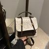 Texture Large Capacity College Style Casual New Fashion Retro Simple Polka Dot Simple Backpack Women