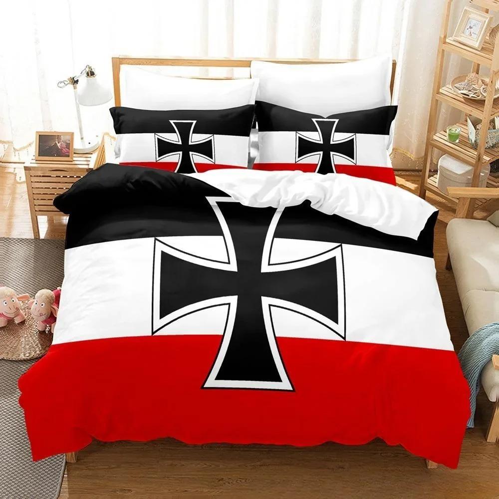 3D Printing German Flag Bedding Set Single Twin Full Queen King Size Bed Set Adult Kid Bedroom Duvet Cover Sets Home Textiles