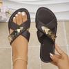 Chaussures Plates, Chaussures Grande Taille, Pantoufles Confortables, Chaussures à Bride Unique Nouveau Style pour Femmes, Sandales