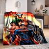 1 peça Manta de Flanela do Superman Macia, Quente e Aconchegante para Sofá, Cama, Escritório e Viagem Versátil para Todas as Estações Presente, Presente de Natal