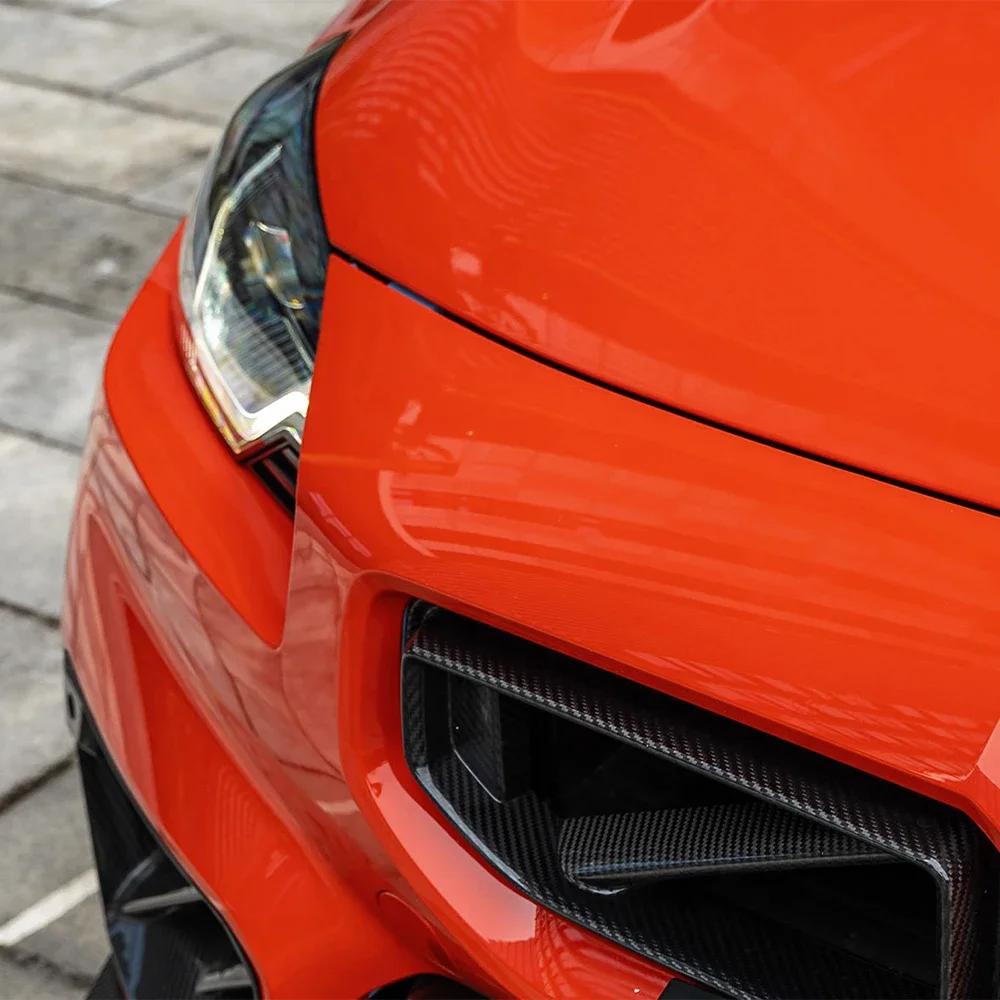 Premium Ultra Gloss Lava Orange Wrap PET DIY Vinyl Film Car Whole Body PVC Decal Wrapping Sticker Cover Auto Tuning Accessories