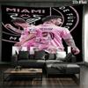 Lionel Messi Wall Tapestry Aesthetic Wall Hanging Printed Fabric Blanket Decorative Tapestries for Bedroom Living Room Home Decor