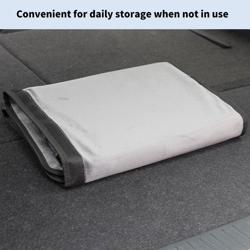SUV Backseat Mattress Portable Foldable Sleep Mat with Convenient Storage Pouch and Protective Mesh for Fishing Camping