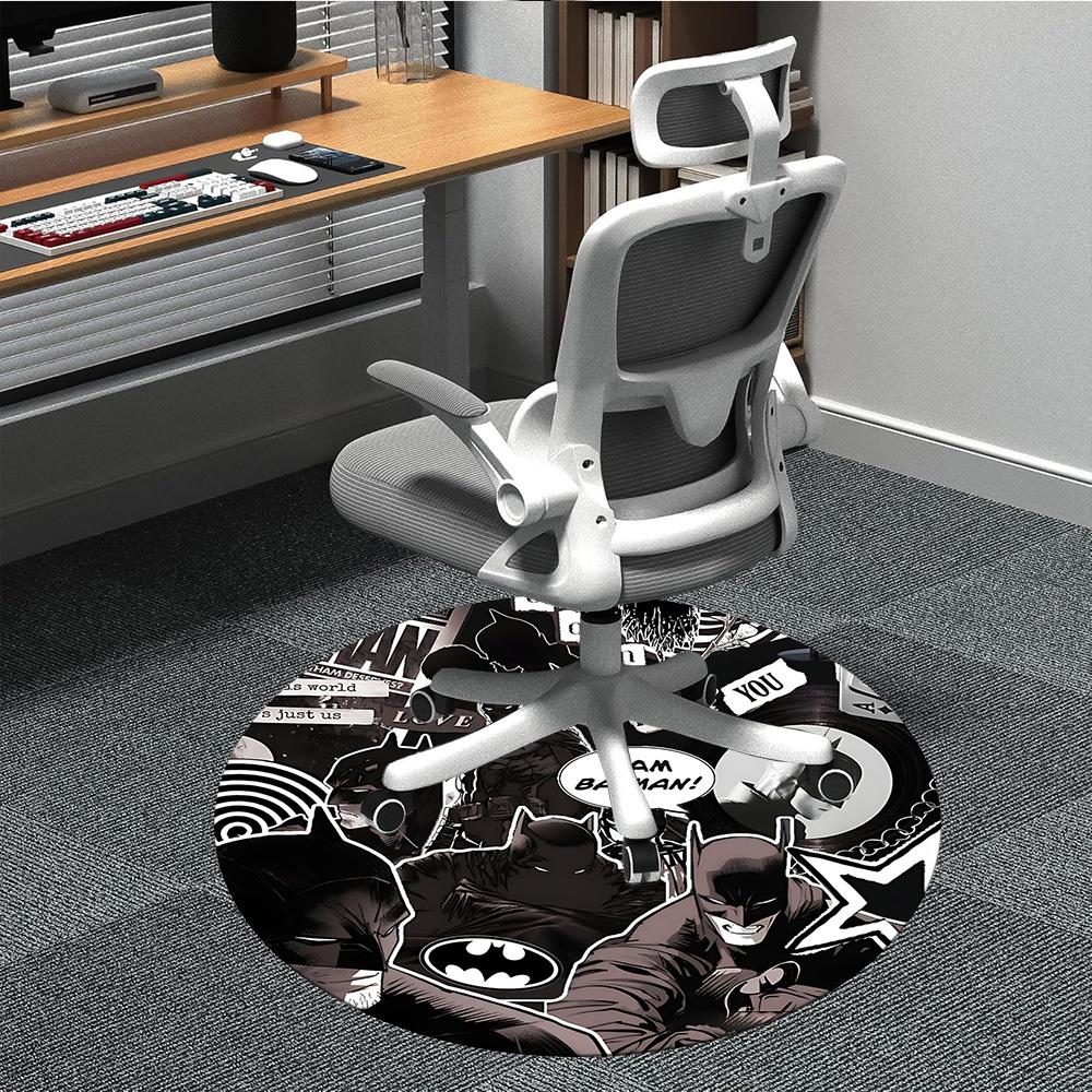 1pc Batman Office Round Area Rug, Under Office Chairs Bedroom Living Room Home Decor, Room Deco, Available In Various Sizes