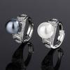 Bijuterii Cupru Fund Aurit Perla Diamant Inel 12Mm