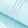 S925 Sterling Silver Necklace for Women Choker Fine Pure Necklace Clavicle Chain Simple Fashion All-Match Neck Accessories Snake Bones Chain