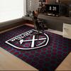 West Football Printed Office Carpet Chair Cushion Entryway Rug, Rugs for Living Room, Bedroom Christmas Gifts