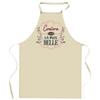Kitchen Apron - Eveline the Most Beautiful - Breton Print - Thick Cotton - Adjustable Ties