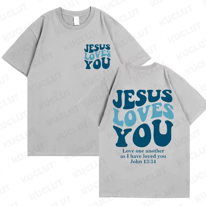 Jesus Loves You TShirt Love Like Jesus Shirt Christian Merch Christian Tees Jesus Is King Bible Verse Tops Christian Apparel