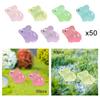 50 Pieces Luminous Pig Mini Animal Figurines Glow At Night Home Decor Micro Landscape Decoration for Birthday Party Christmas