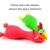 Yousheng Latex Chicken Dog Toy with Sound Boredom Relief Teeth Cleaning Molar Toy Bite-Resistant Funny Squeaky Chicken Dog Chew