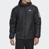 adidas Essentiële Geïsoleerde Jas met Capuchon Heren Buitenjas Zwart GH4601